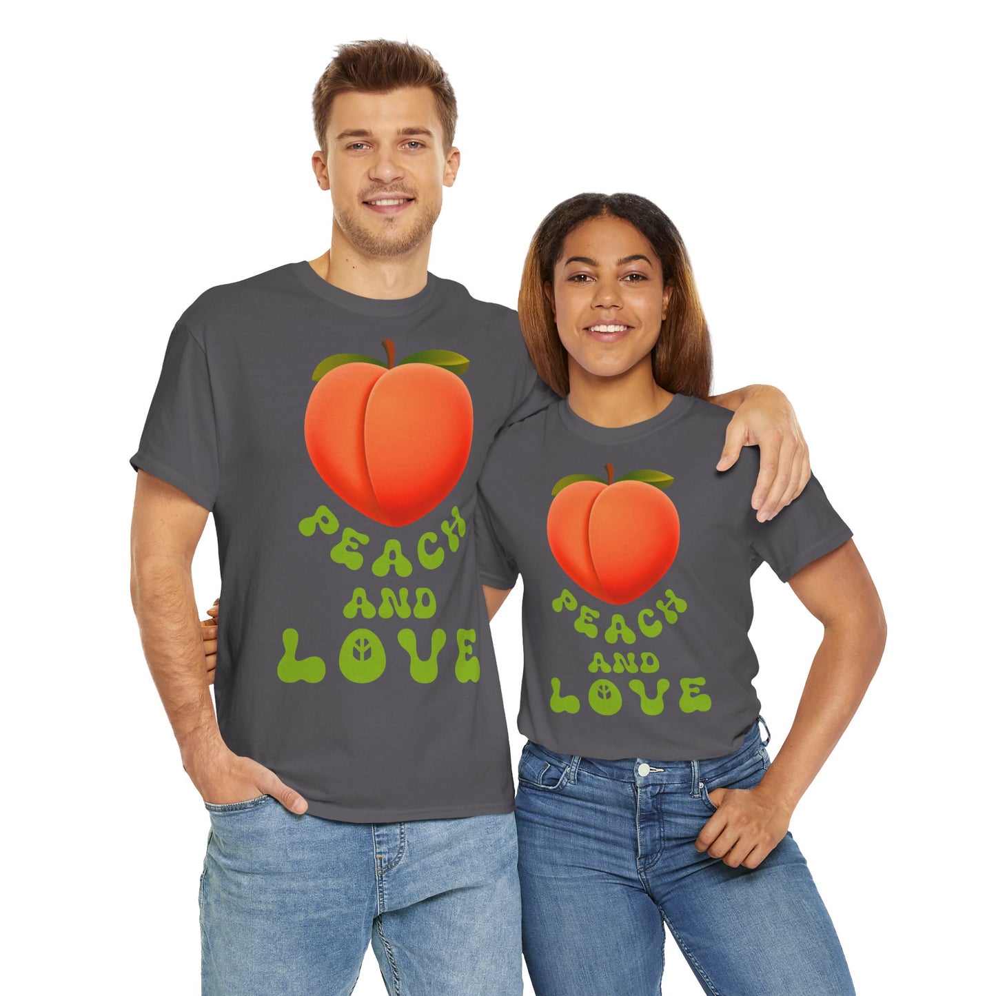 PEACH AND LOVE Unisex Heavy Cotton Tee