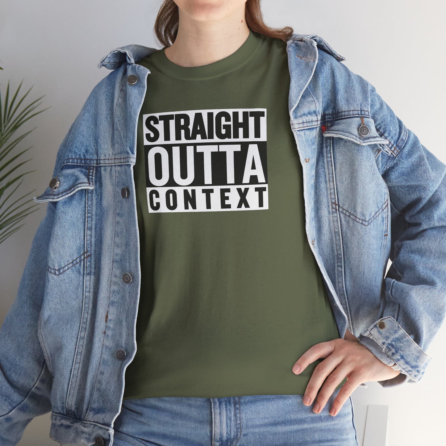 STRAIGHT OUTTA CONTEXT Unisex Heavy Cotton Tee