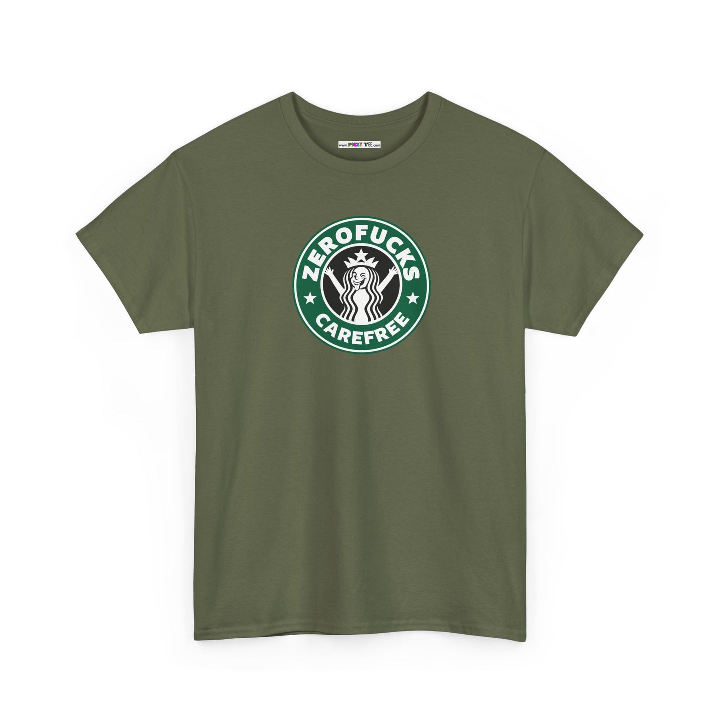 ZEROFUCKS CAREFREE Unisex Heavy Cotton Tee