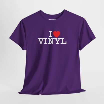 I ❤️ VINYL Unisex Heavy Cotton Tee