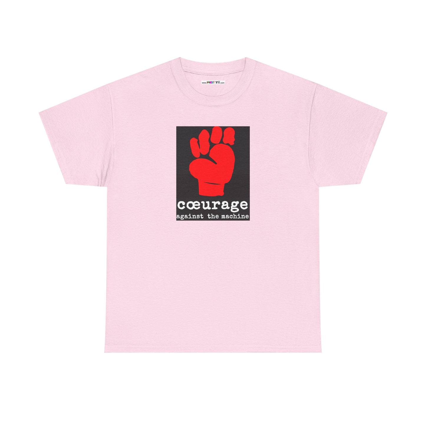 cœurage against the machine Unisex Heavy Cotton Tee