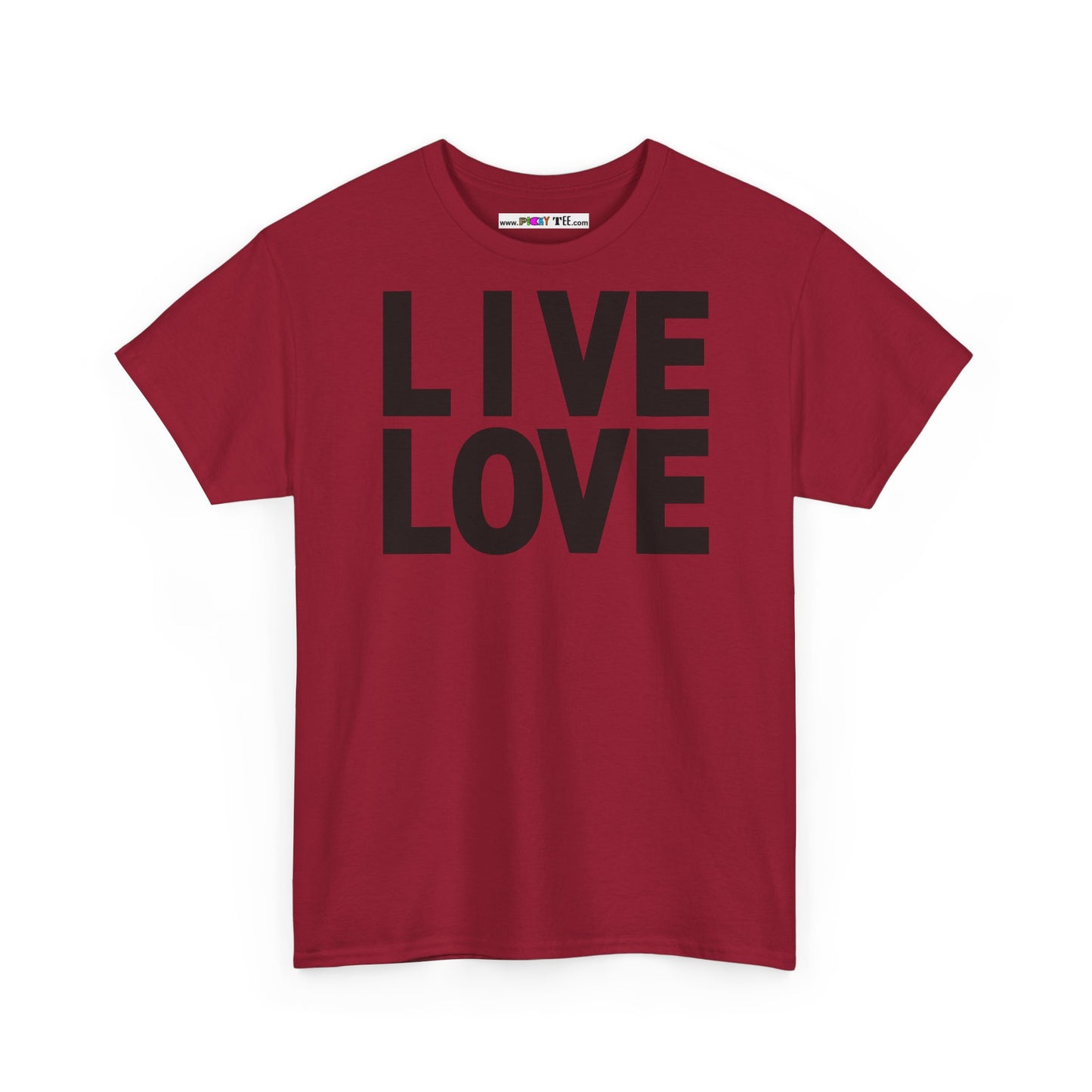 LIVE LOVE Unisex Heavy Cotton Tee