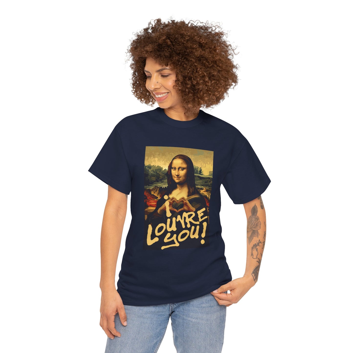 I LOUVRE YOU! Unisex Heavy Cotton Tee