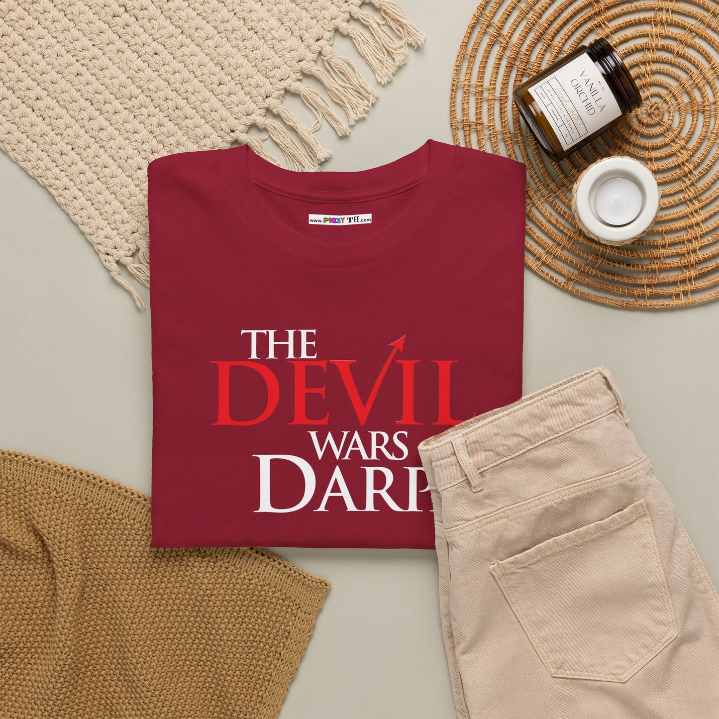 THE DEVIL WARS DARPA Unisex Heavy Cotton Tee