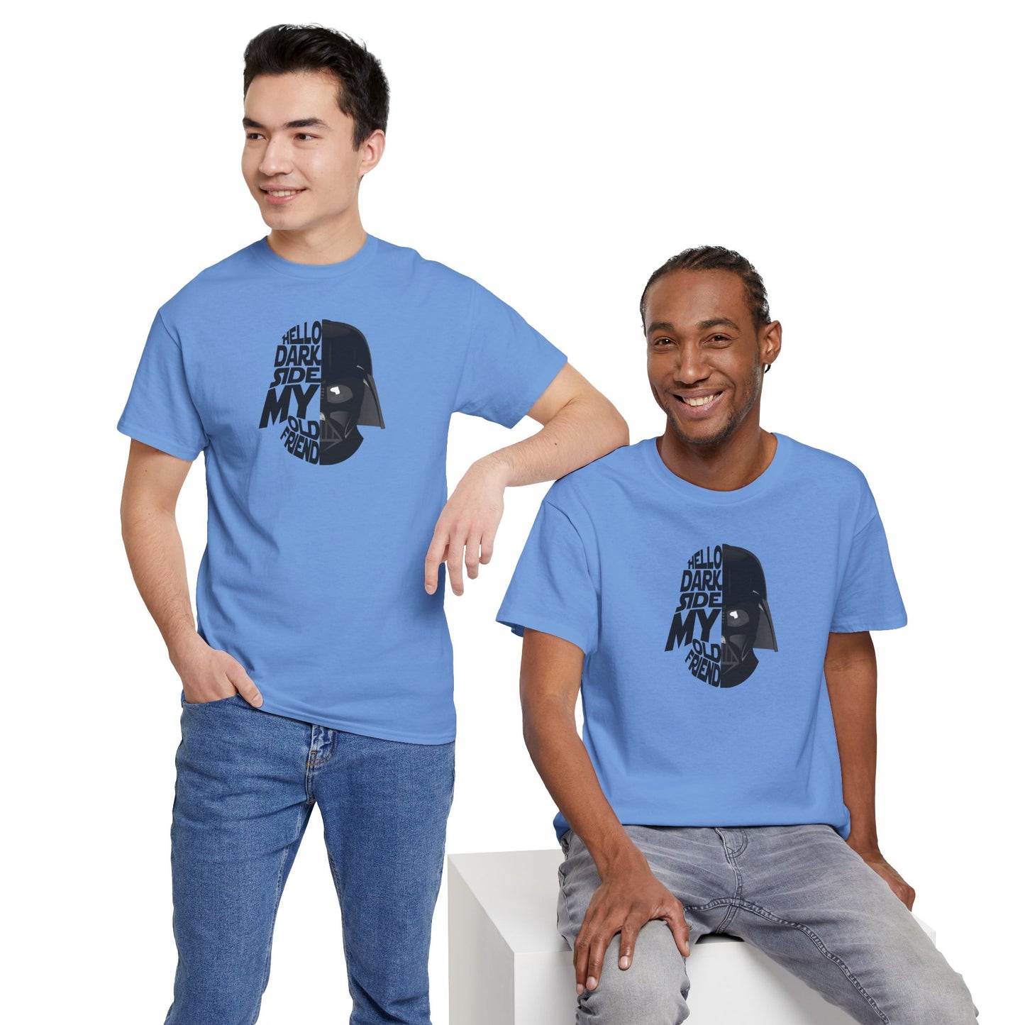HELLO DARKSIDE MY OLD FRIEND Unisex Heavy Cotton Tee