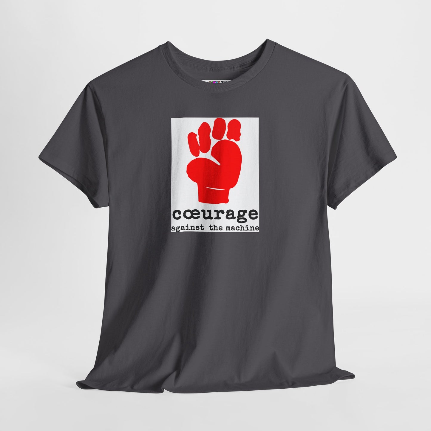 cœurage against the machine Unisex Heavy Cotton Tee