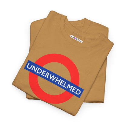 UNDERWHELMED Unisex Heavy Cotton Tee