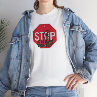 STOP chem trails Unisex Heavy Cotton Tee