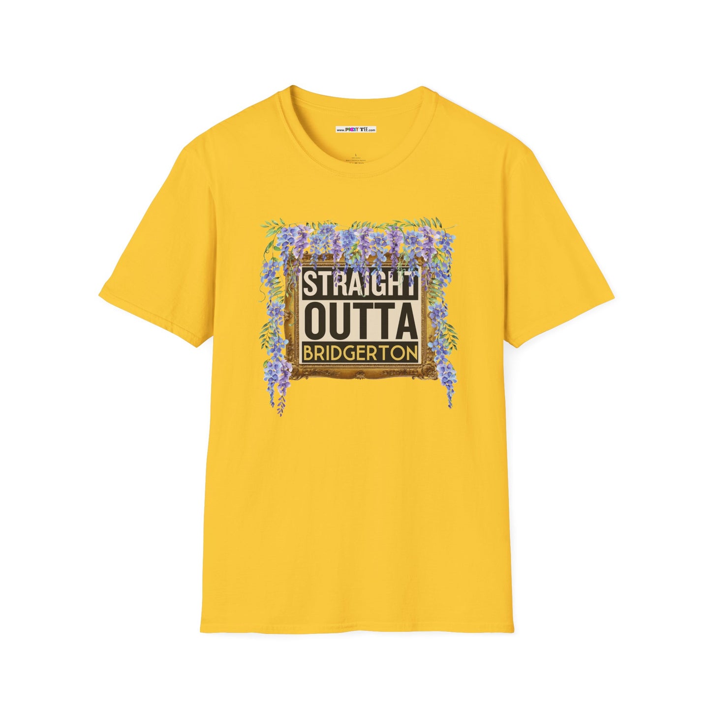 STRAIGHT OUTTA BRIDGERTON Unisex Softstyle 100% Cotton T-Shirt