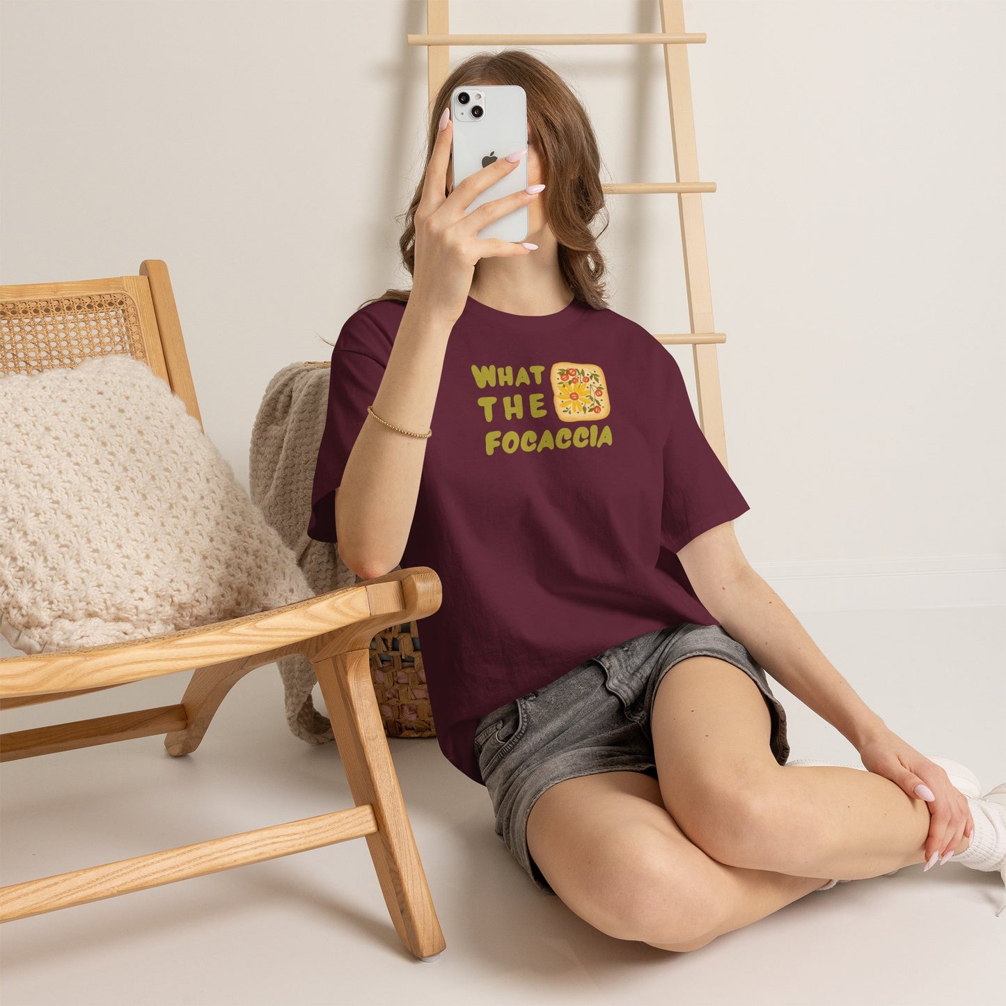 WHAT THE FOCACCIA Unisex Heavy Cotton Tee