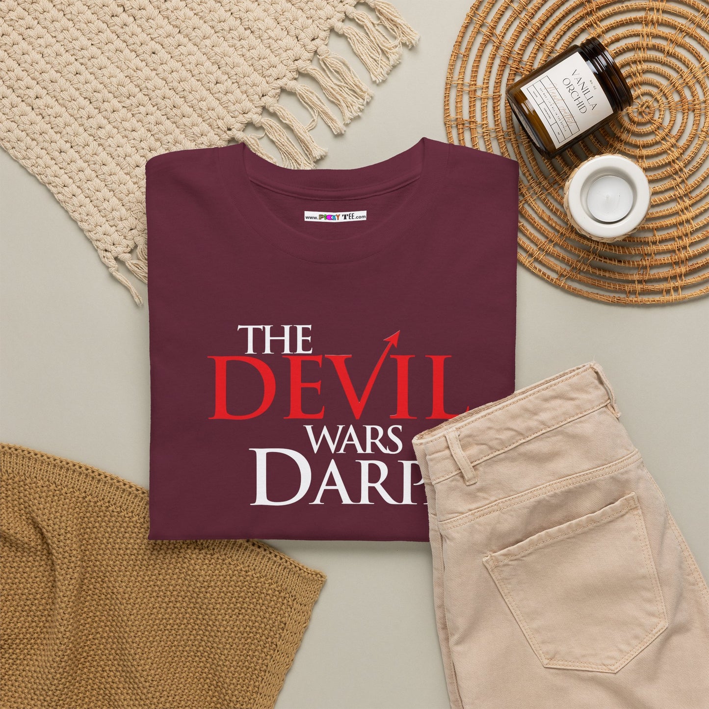 THE DEVIL WARS DARPA Unisex Heavy Cotton Tee