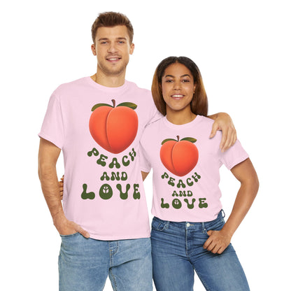 PEACH AND LOVE Unisex Heavy Cotton Tee