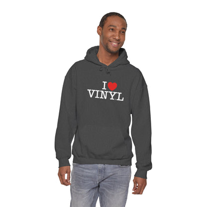 I ❤️ VINYL Unisex Heavy Blend™ Hooded Sweatshirt