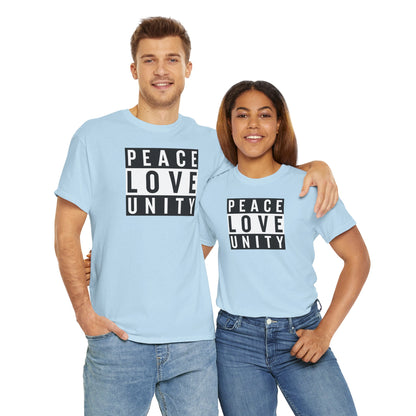 PEACELOVEUNITY Unisex Heavy Cotton Tee