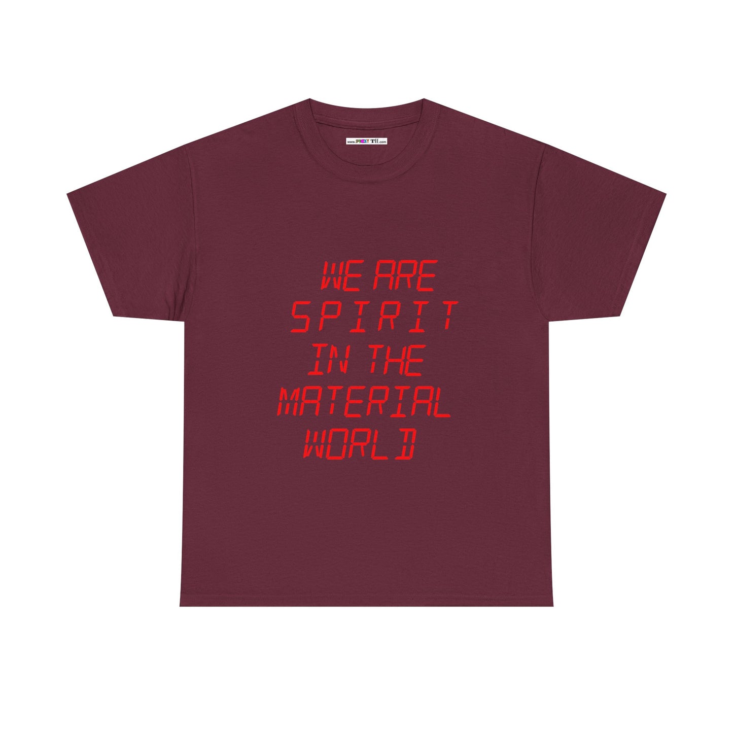 WE ARE SPIRIT IN THE MATERIAL WORLD Unisex Softstyle 100% Cotton T-Shirt