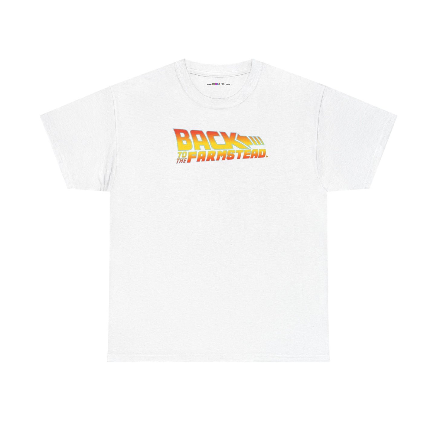 BACK TO THE FARMSTEAD Unisex Heavy Cotton Tee
