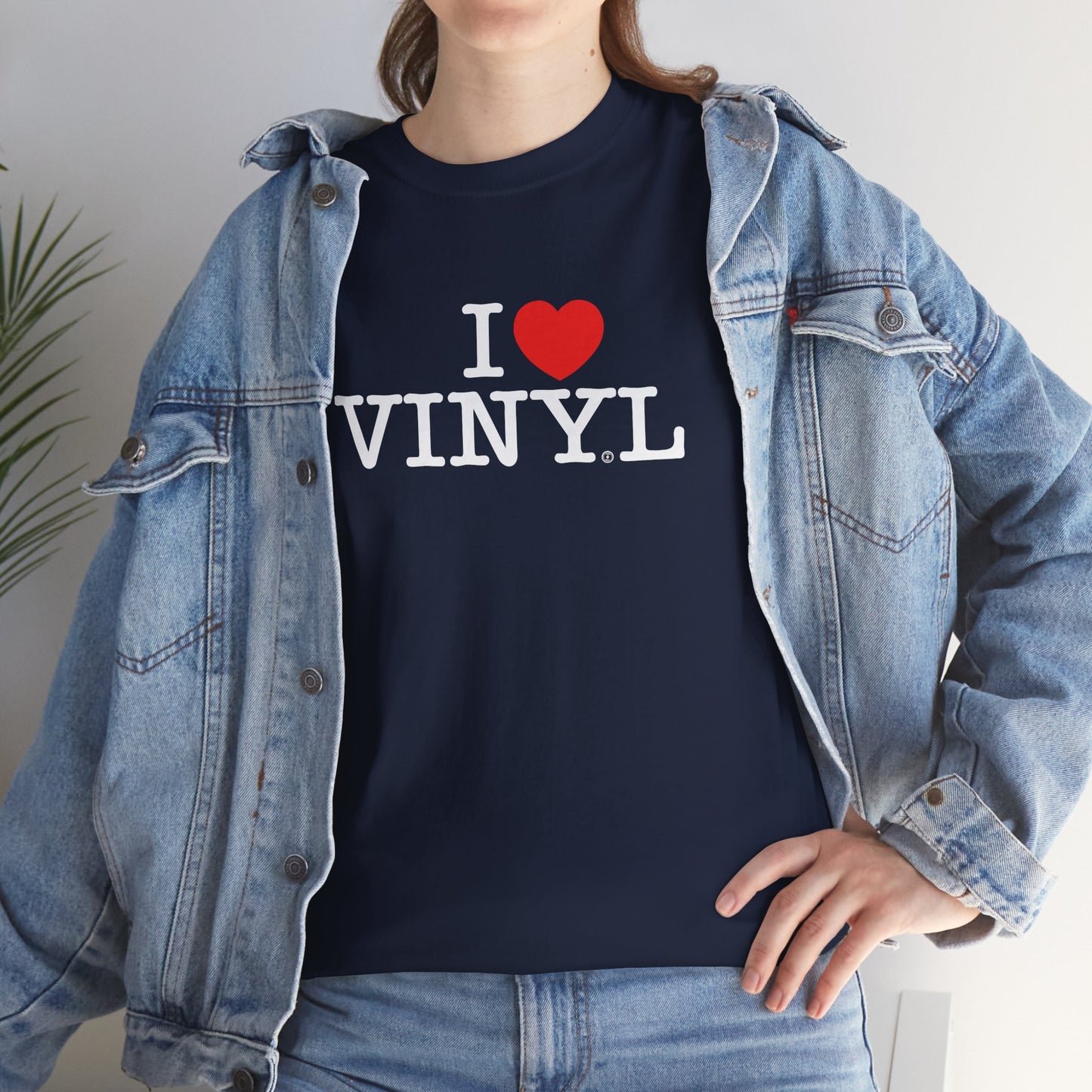 I ❤️ VINYL Unisex Heavy Cotton Tee