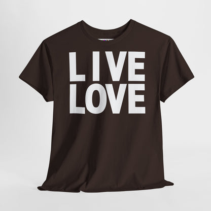 LIVE LOVE Unisex Heavy Cotton Tee