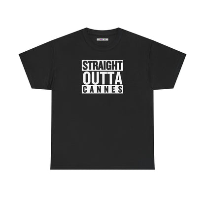 STRAIGHT OUTTA CANNES Unisex Heavy Cotton Tee