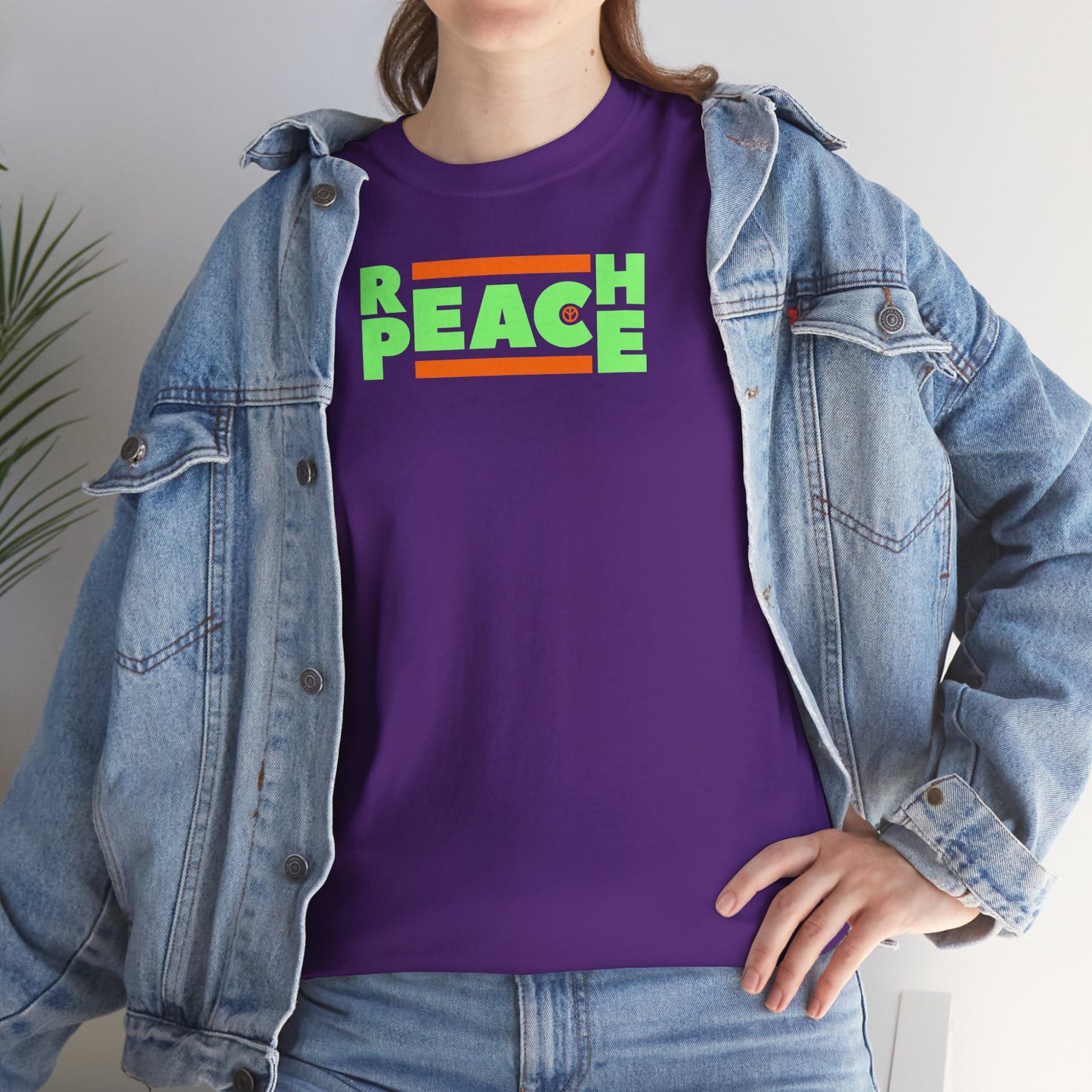 REACH PEACE Unisex Heavy Cotton Tee
