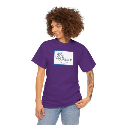 GO LOVE YOURSELF Unisex Heavy Cotton Tee