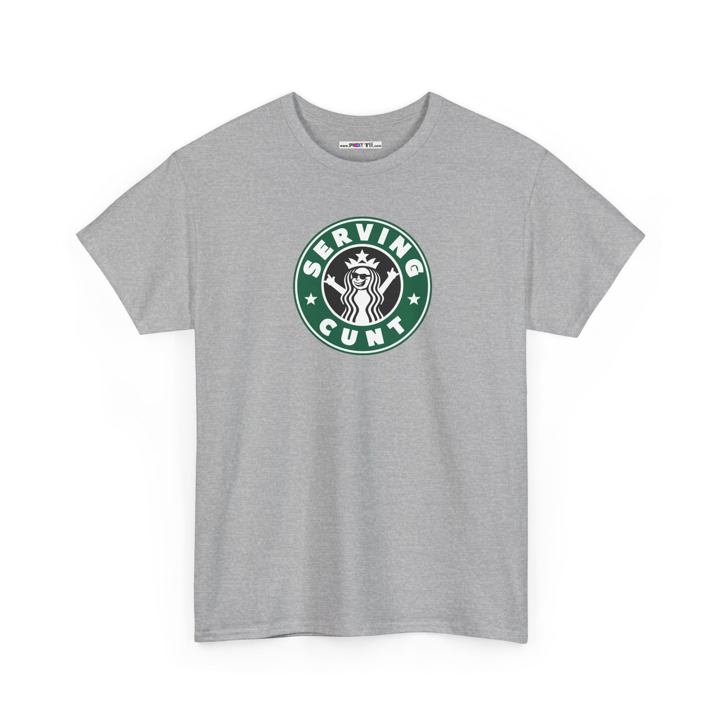 SERVINGCUNT Unisex Heavy Cotton Tee