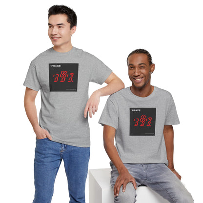the PEACE ghost in the war-machine Unisex Heavy Cotton Tee