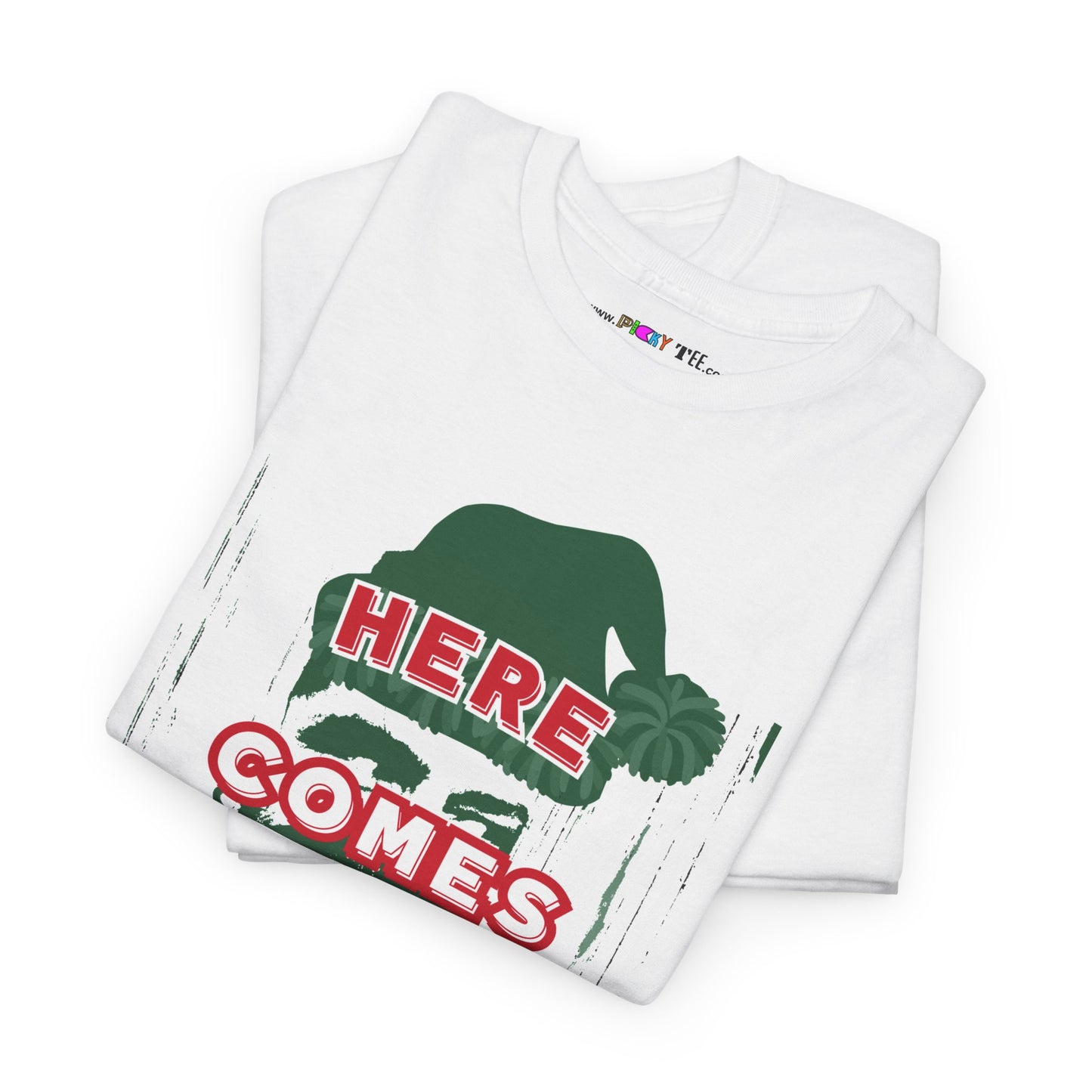 HERE COMES JOLLY!  Unisex Heavy Cotton Tee