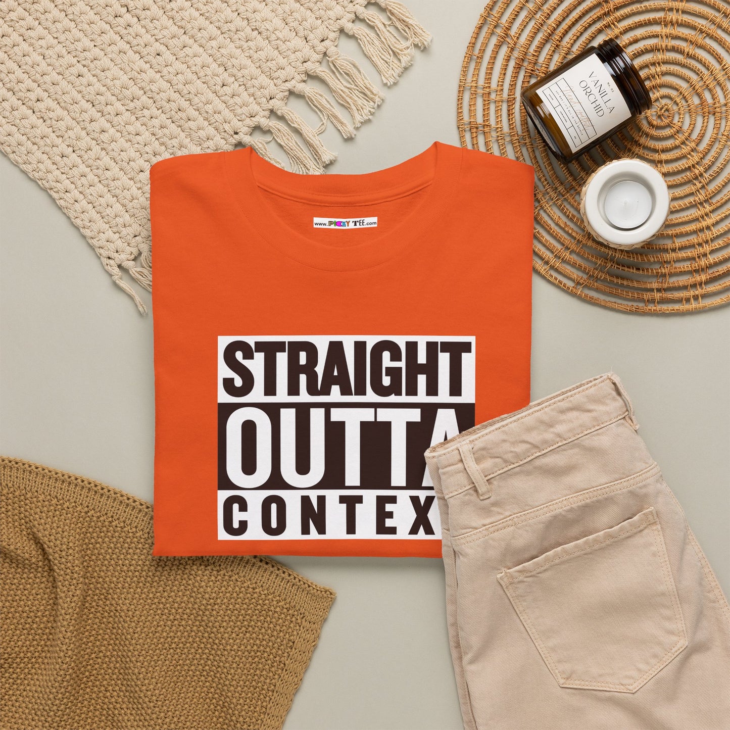 STRAIGHT OUTTA CONTEXT Unisex Heavy Cotton Tee
