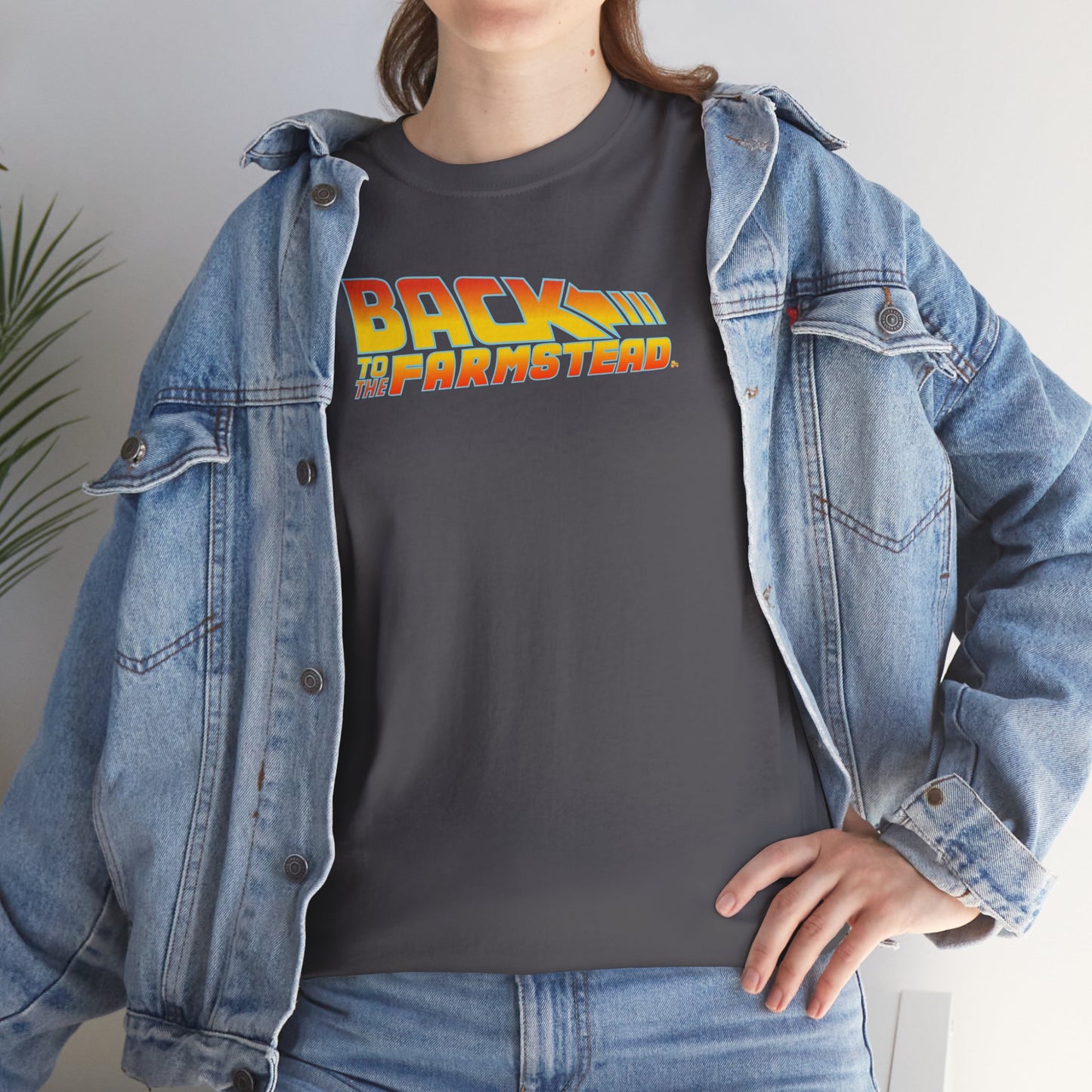 BACK TO THE FARMSTEAD Unisex Heavy Cotton Tee