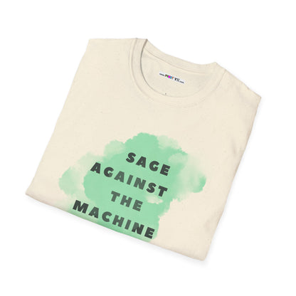 SAGE AGAINST THE MACHINE Unisex Softstyle 100% Cotton T-Shirt