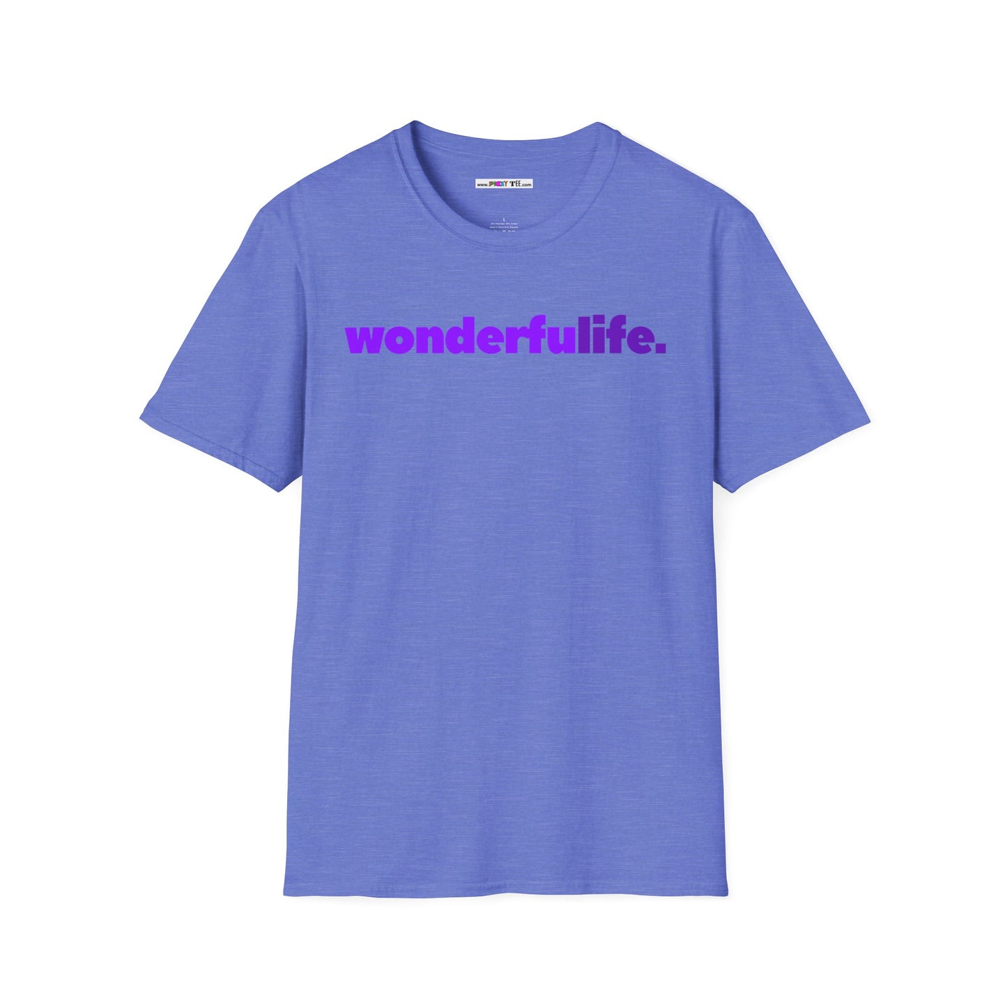 wonderfuLIFE. Unisex Softstyle 100% Cotton T-Shirt