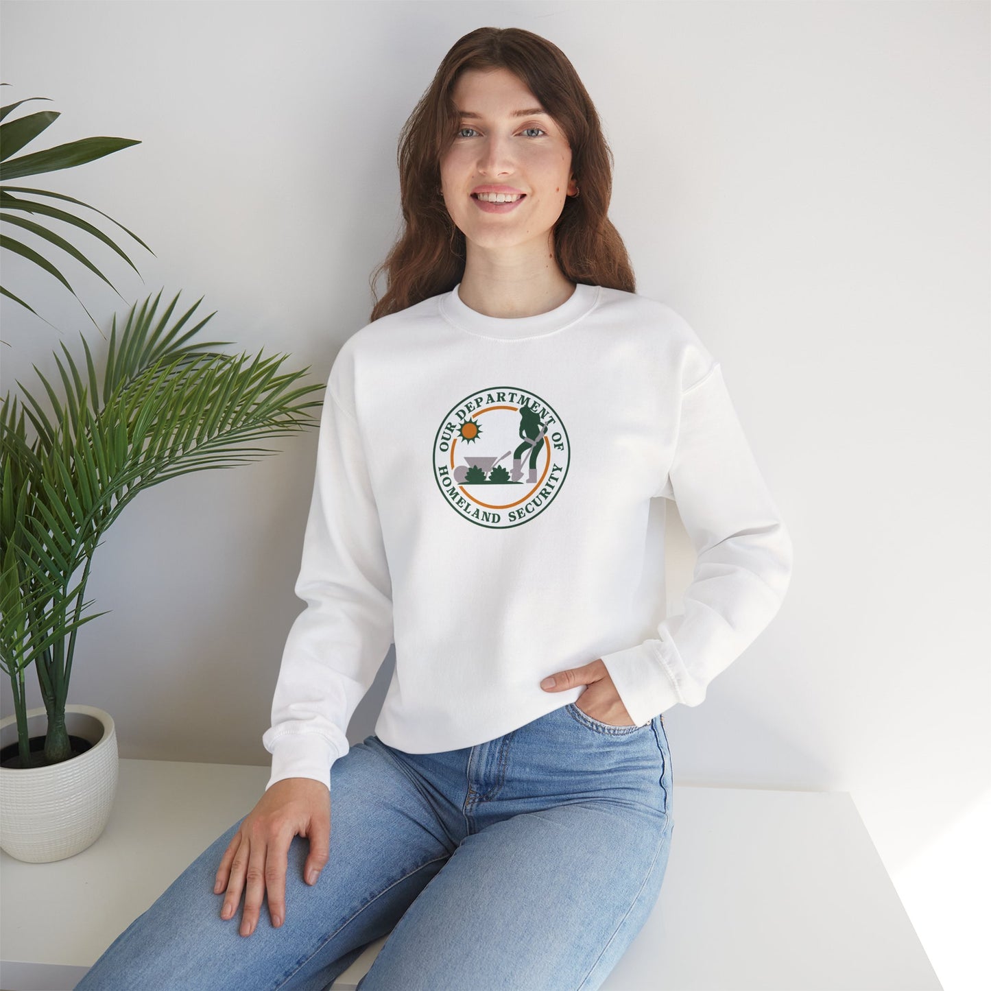 HOMELAND SECURITY (OUR DEPARTMENT OF)  Unisex Heavy Cotton Sweatshirt