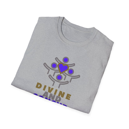 DIVINE AND CONCUR Unisex Softstyle 100% Cotton T-Shirt