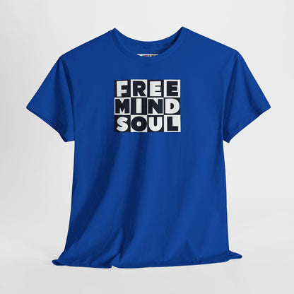 FREE MIND SOUL Unisex Heavy Cotton Tee