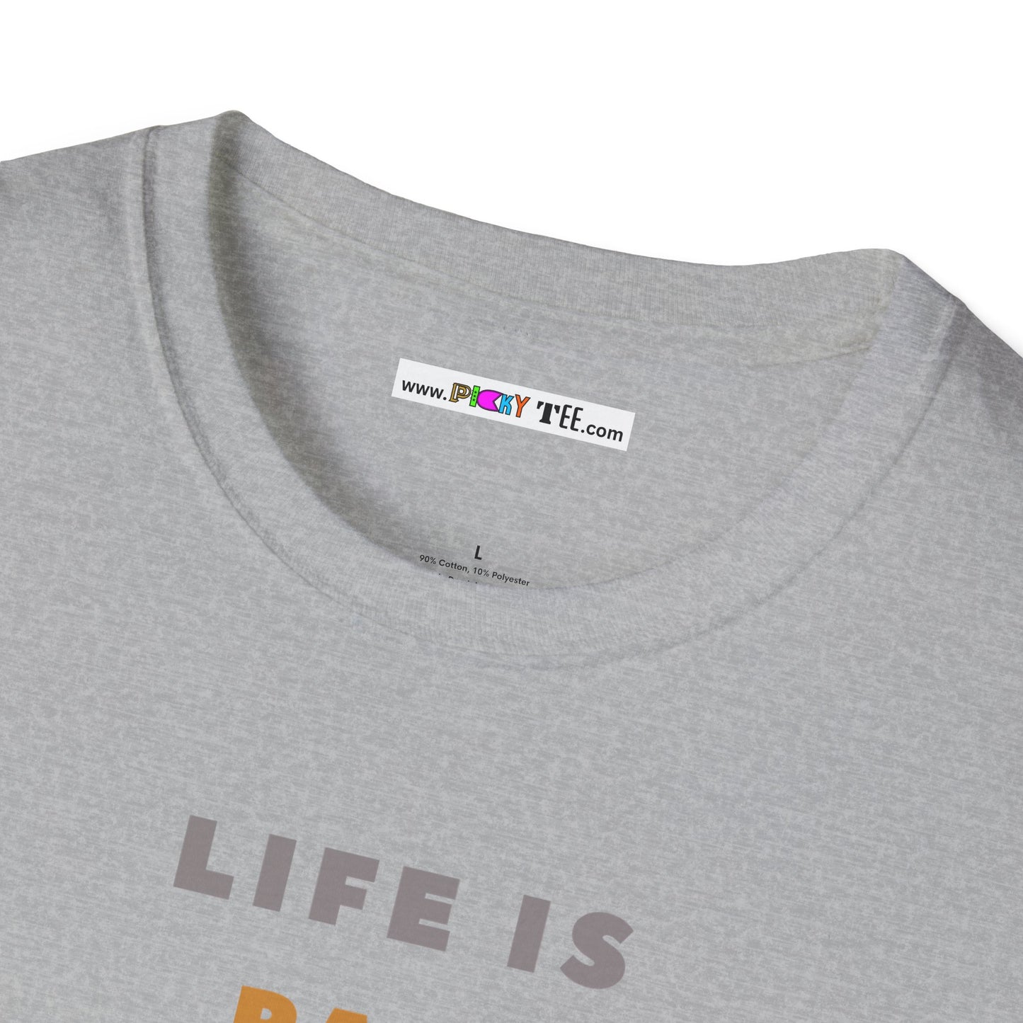 LIFE IS PAIN...AU CHOCOLAT Unisex Softstyle 100% Cotton T-Shirt