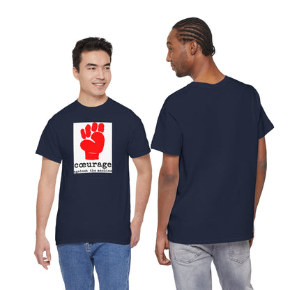 cœurage against the machine Unisex Heavy Cotton Tee