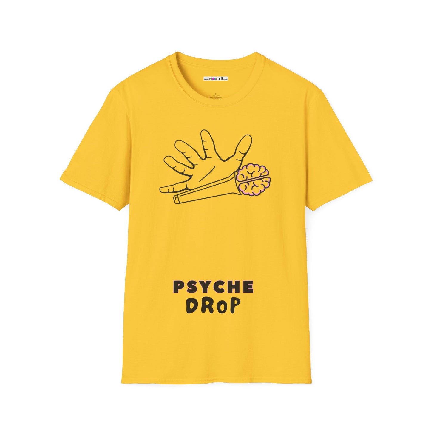 PSYCHE drop Unisex Softstyle 100% Cotton T-Shirt