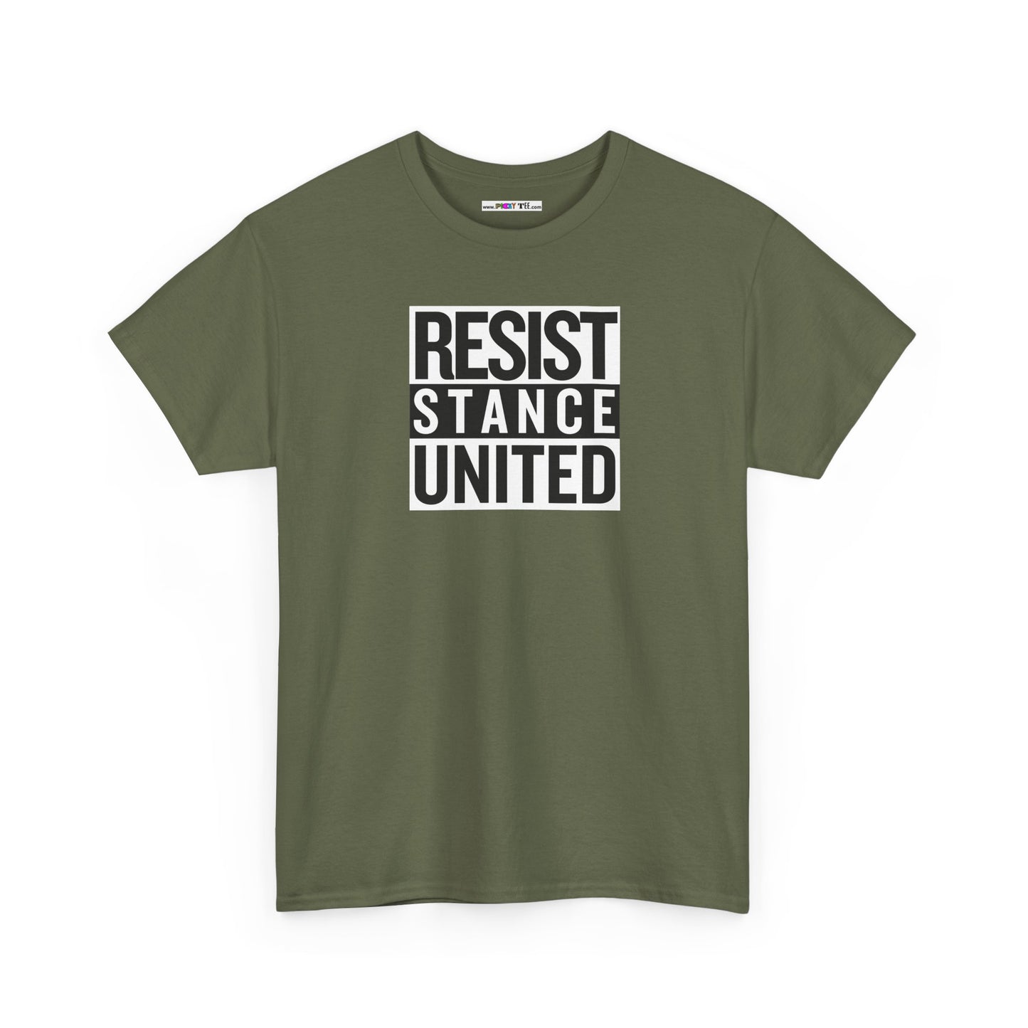 RESIST STANCE UNITED Unisex Heavy Cotton Tee