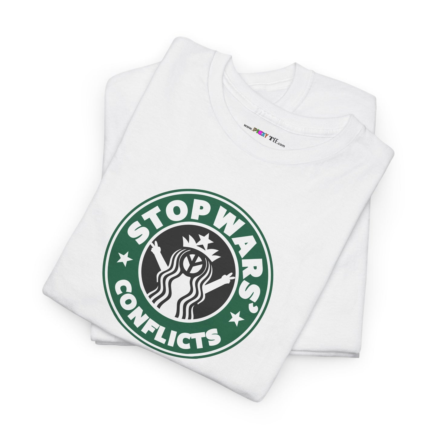 STOP WARS' CONFLICTS Unisex Heavy Cotton Tee