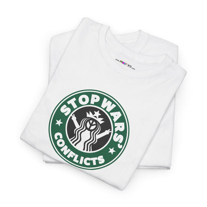 STOP WARS' CONFLICTS Unisex Heavy Cotton Tee