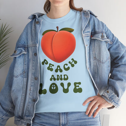 PEACH AND LOVE Unisex Heavy Cotton Tee