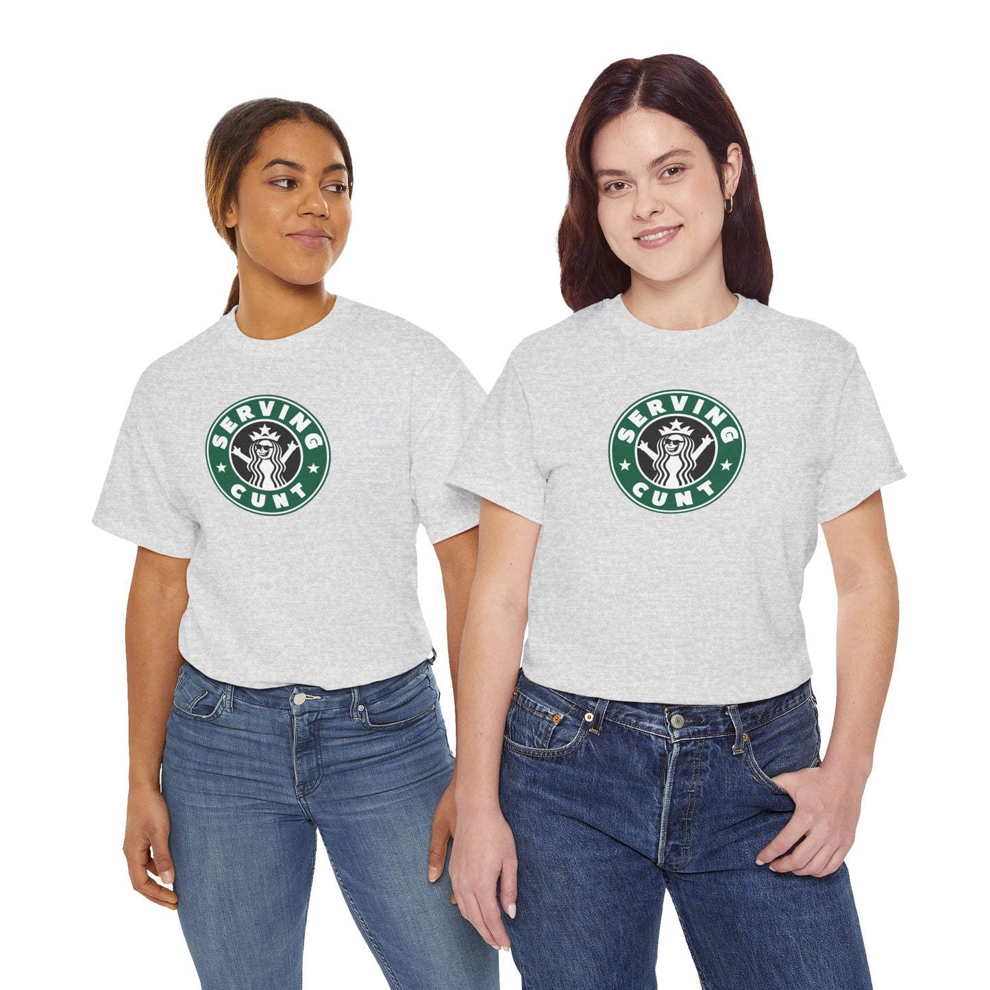 SERVINGCUNT Unisex Heavy Cotton Tee