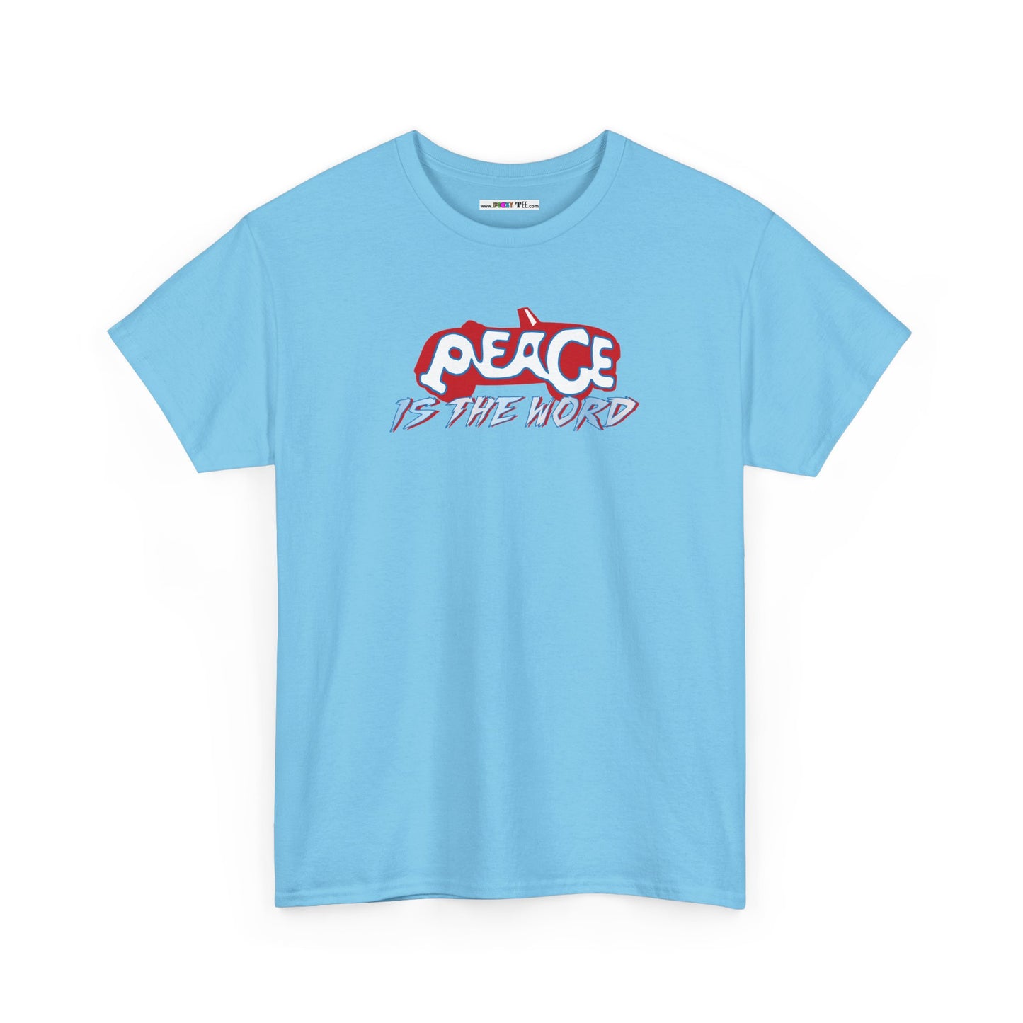 PEACE IS THE WORD Unisex Heavy Cotton Tee