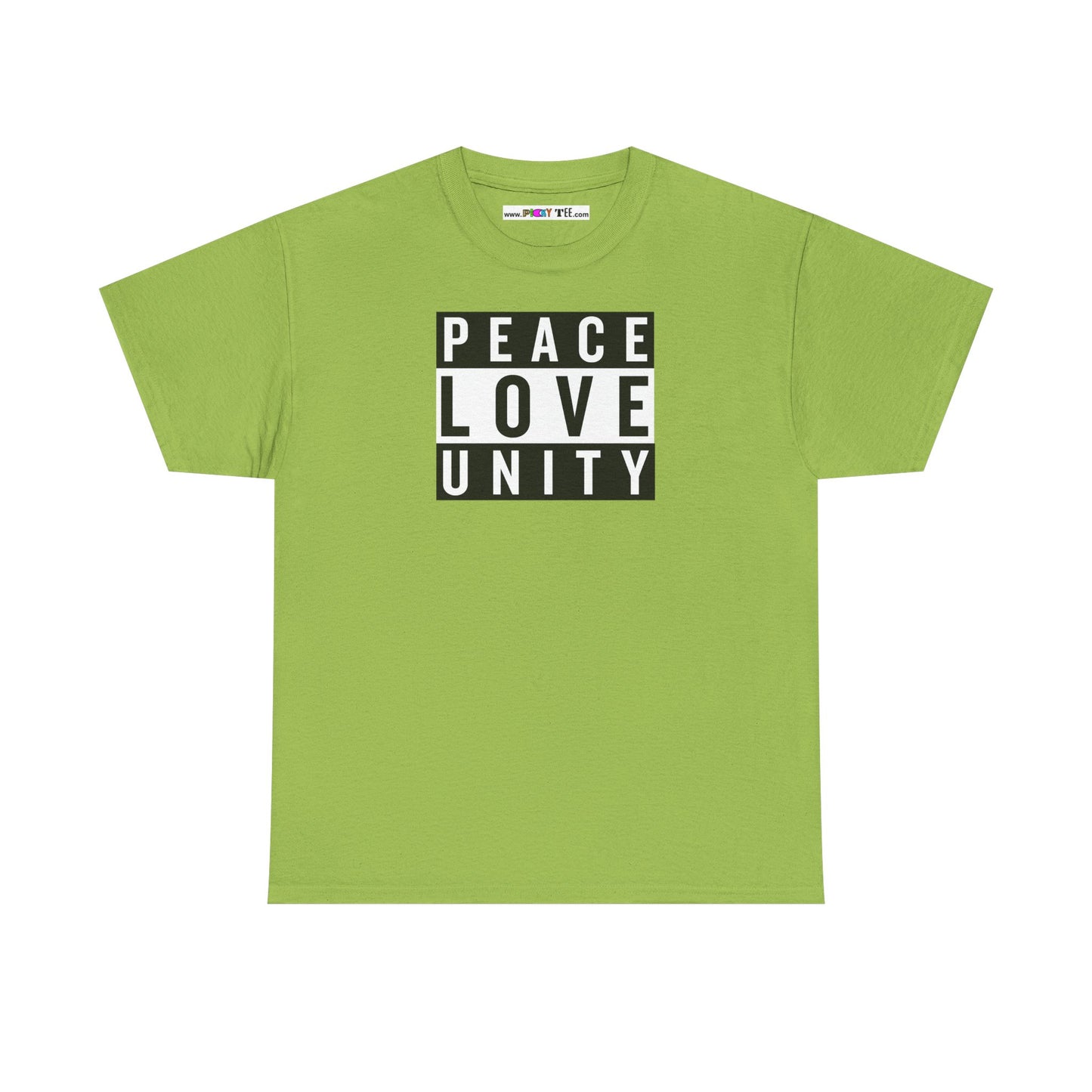 PEACELOVEUNITY Unisex Heavy Cotton Tee