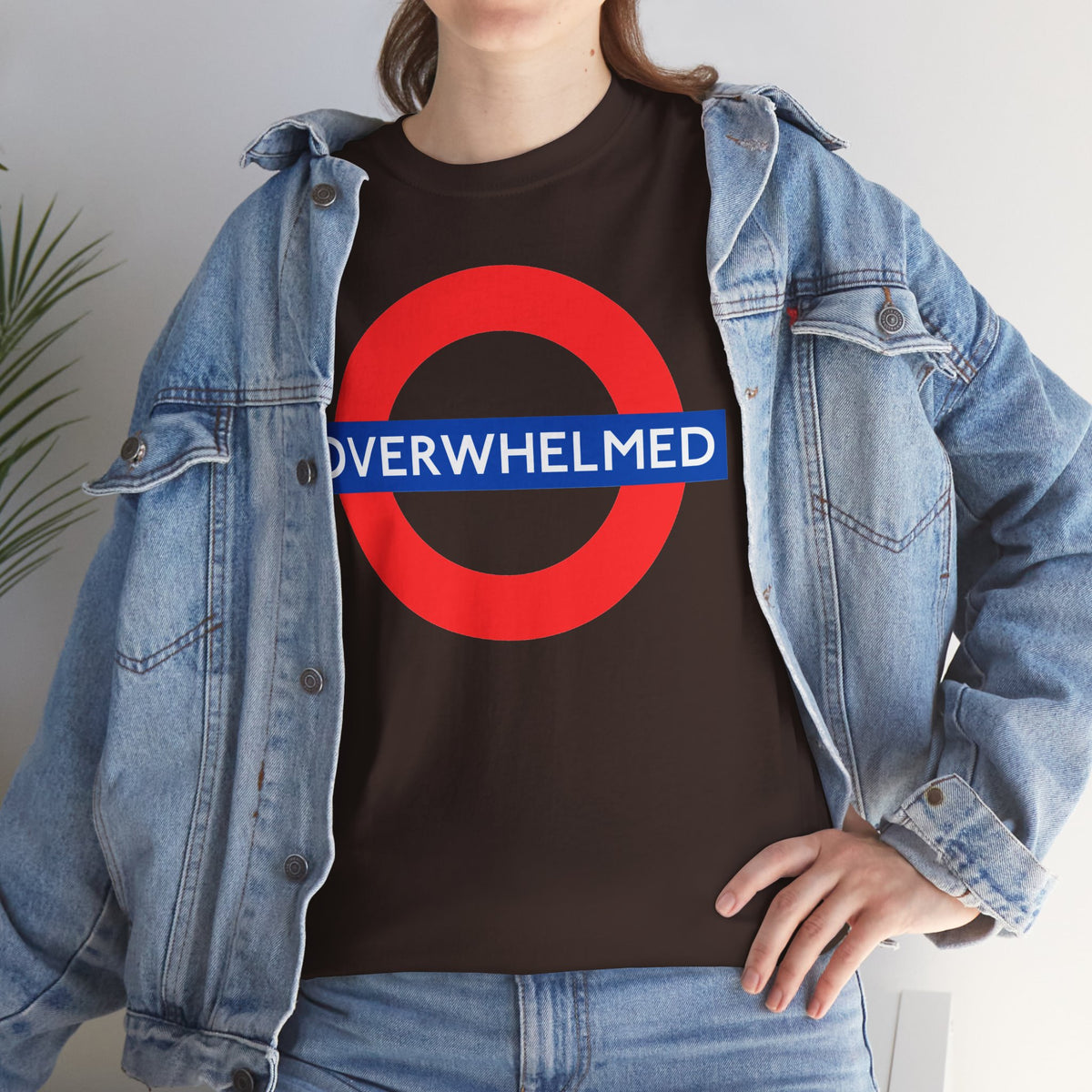 OVERWHELMED Unisex Heavy Cotton Tee