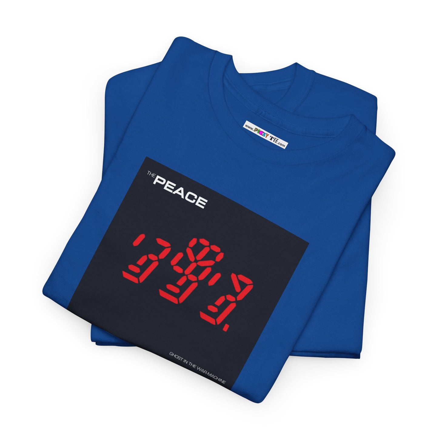the PEACE ghost in the war-machine Unisex Heavy Cotton Tee