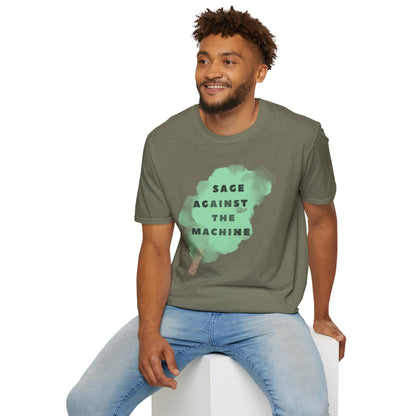 SAGE AGAINST THE MACHINE Unisex Softstyle 100% Cotton T-Shirt