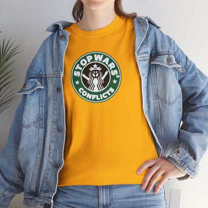 STOP WARS' CONFLICTS Unisex Heavy Cotton Tee