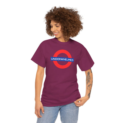 UNDERWHELMED Unisex Heavy Cotton Tee